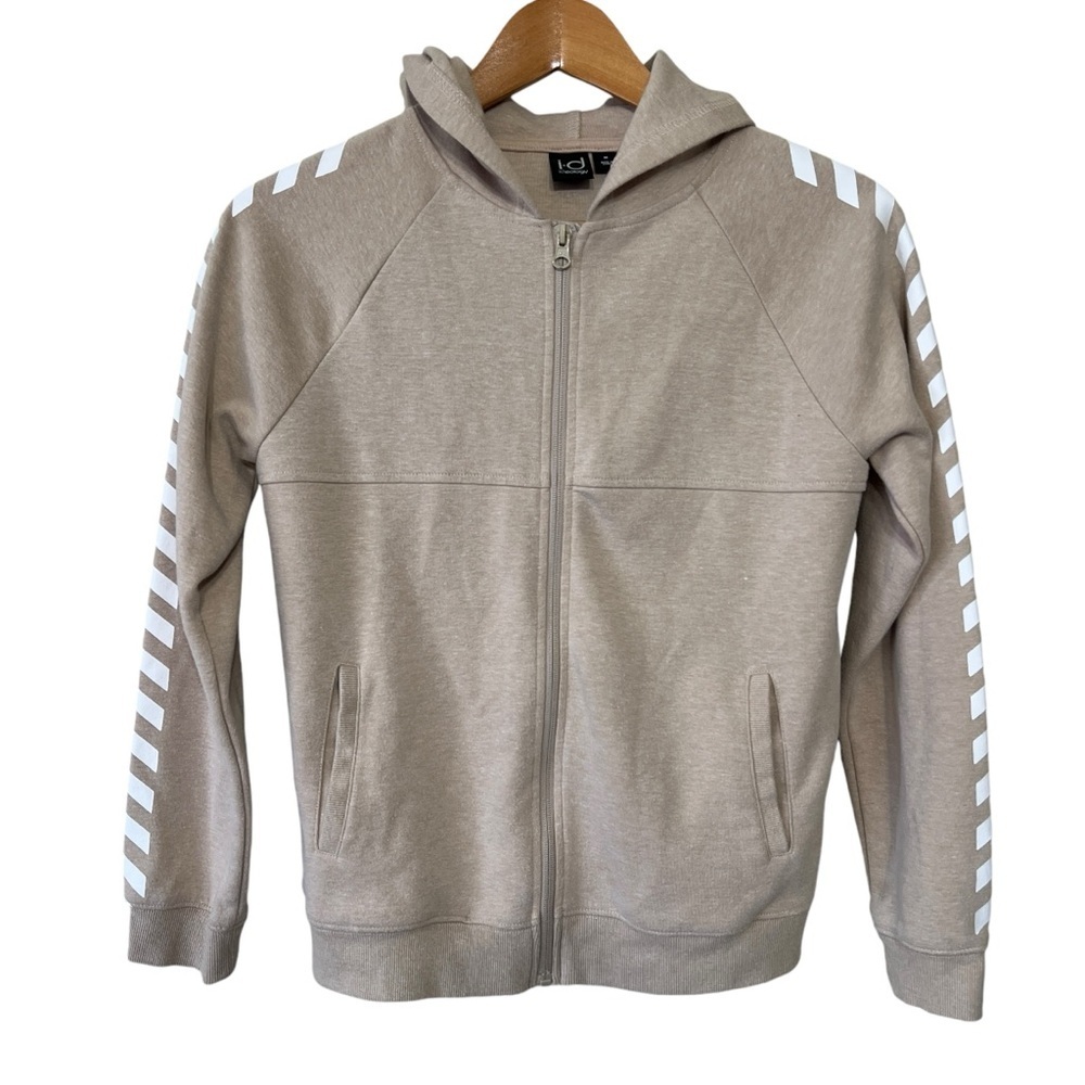 ID Ideology 2 Piece Boys Tan Cream Full Zip Hoodie and Jogger Size Medium
